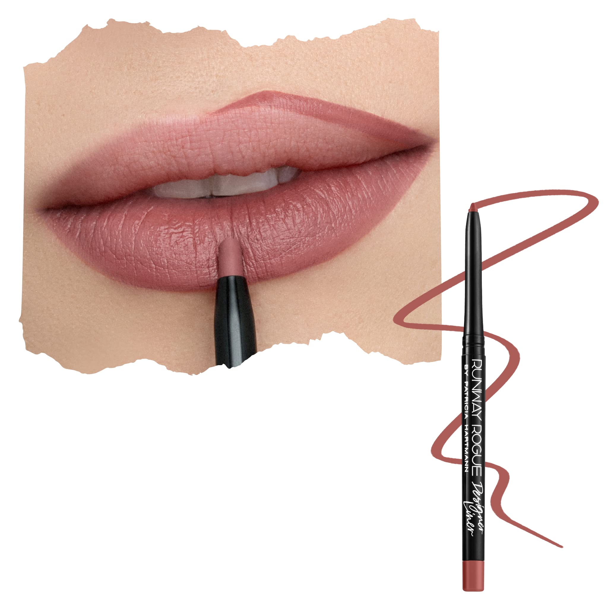 Runway Rogue designer liner Work It Babe pencil close-up for precise contouring and long wear.