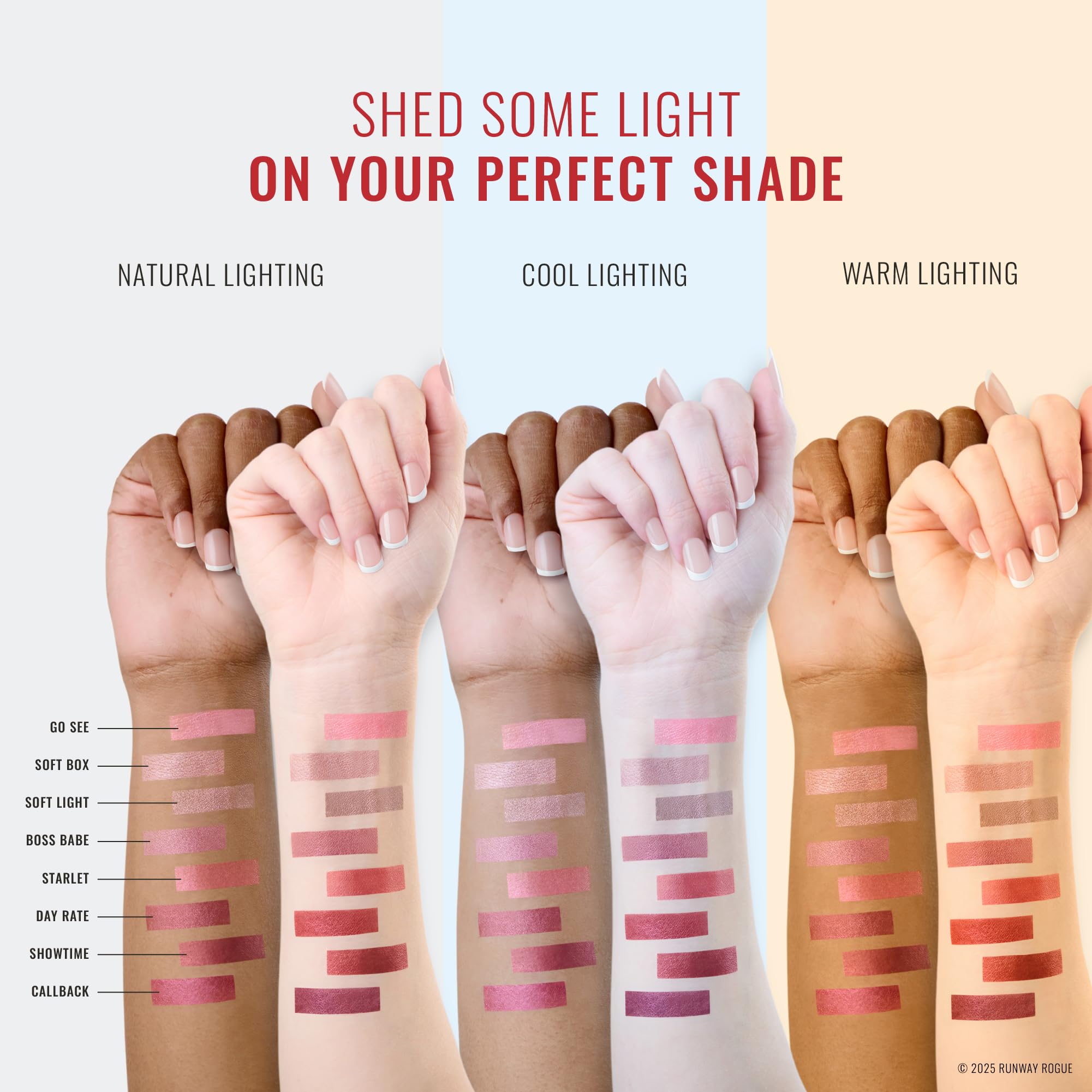 Runway Rogue Pearl Glam application tip: smooth, even pigment on lips