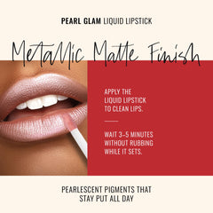 Runway Rogue Pearl Glam metallic shimmer finish demonstrates depth and transfer resistance