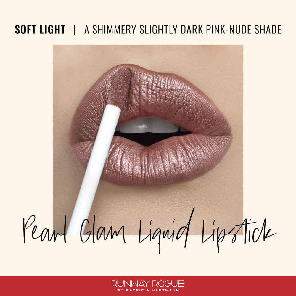 Runway Rogue Pearl Glam close-up of metallic shimmer with silver and gold finish