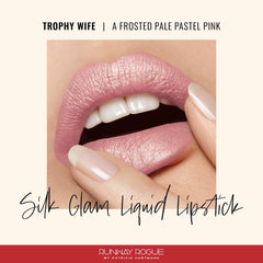 Runway Rogue Silk Glam Trophy Wife application swatch reveals smooth, even coverage
