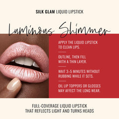 Runway Rogue Silk Glam Trophy Wife shimmer closeup highlights pale-pink glow