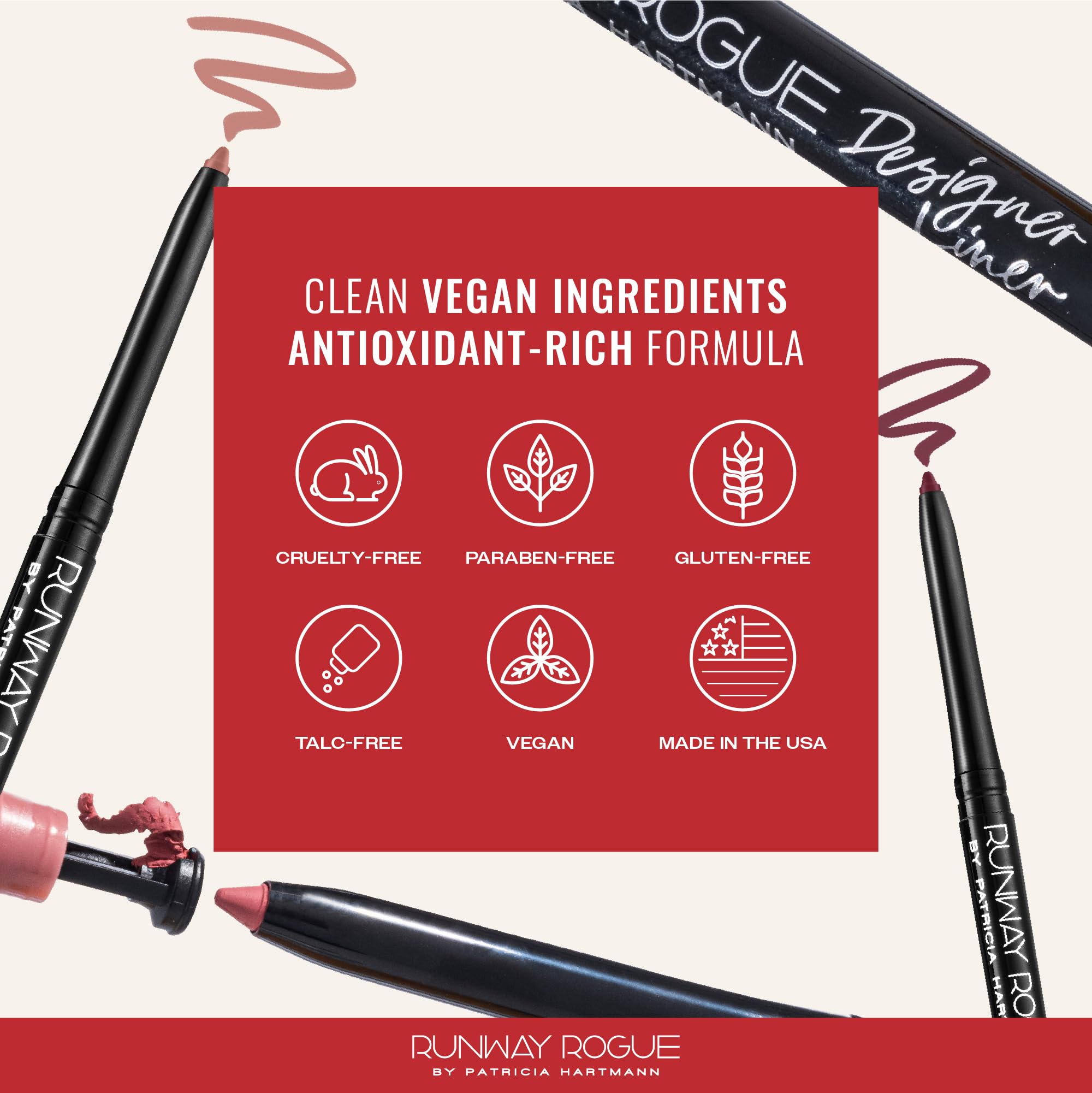 Runway Rogue Trendsetter lip definition close-up highlighting precise edge and fill options