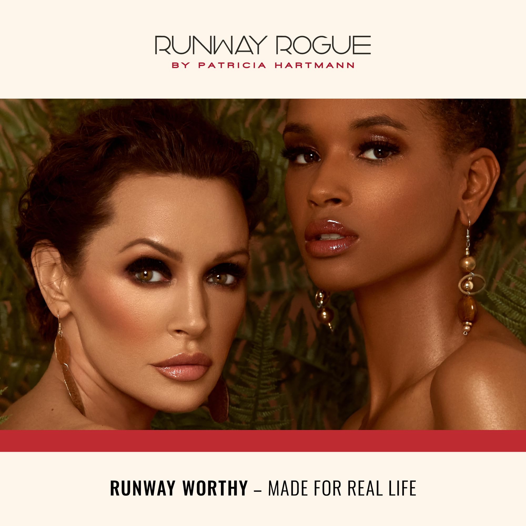 Runway Rogue LuxGloss top-apply-over-matte lipstick for extra shimmer and dimension