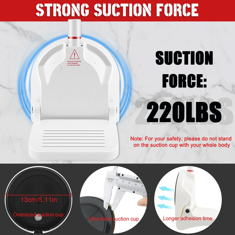Ruppence anti-slip textured surface reduces slips during leg shaving.
