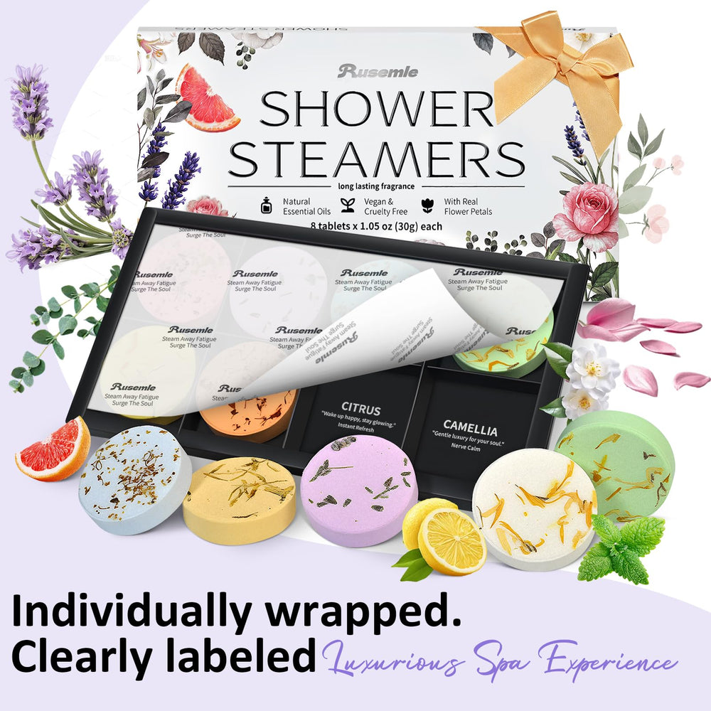RuseMLE citrus steamer delivers a bright, uplifting note to boost mood in the shower.