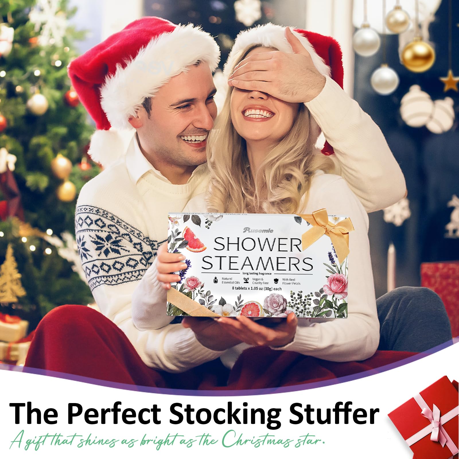 RuseMLE lavender shower steamer enhances calming atmosphere for better sleep.
