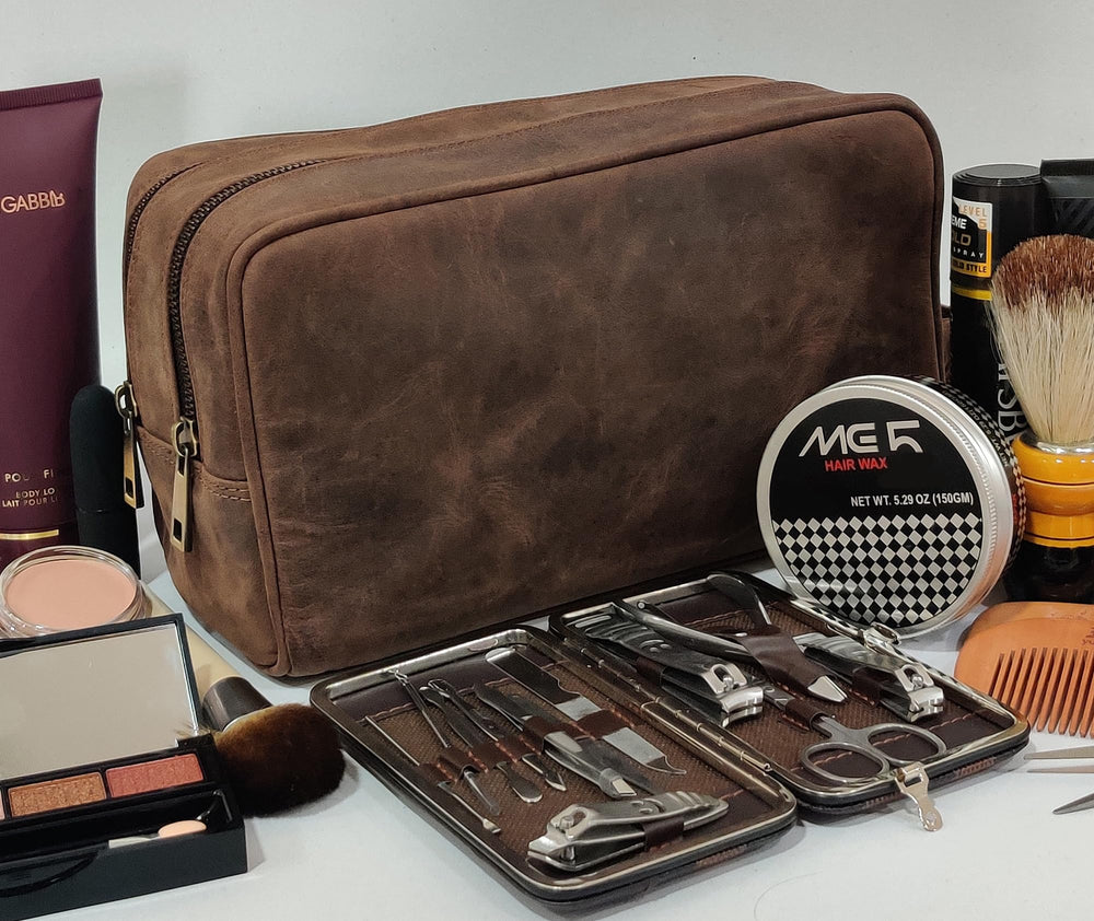 RUSTIC TOWN dark brown leather bag developing a timeless patina with daily travel.