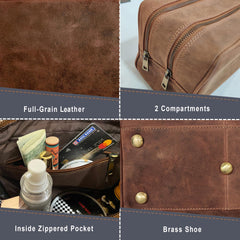 RUSTIC TOWN full-grain buffalo leather patina ages with character over time.