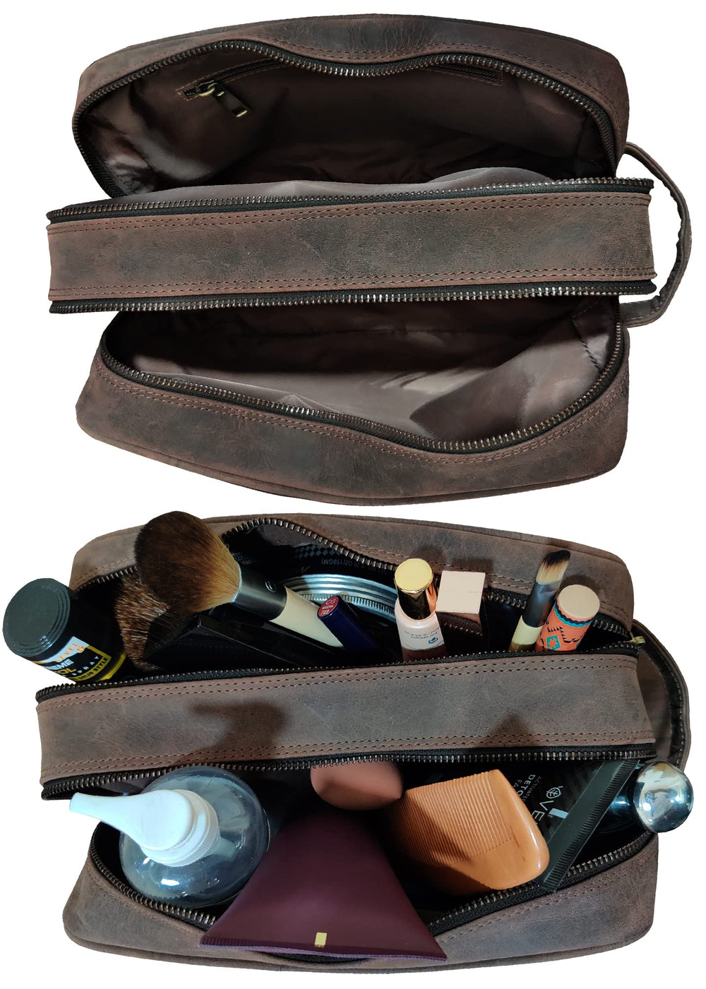 RUSTIC TOWN leak-proof lining protects clothes from spills in luggage.