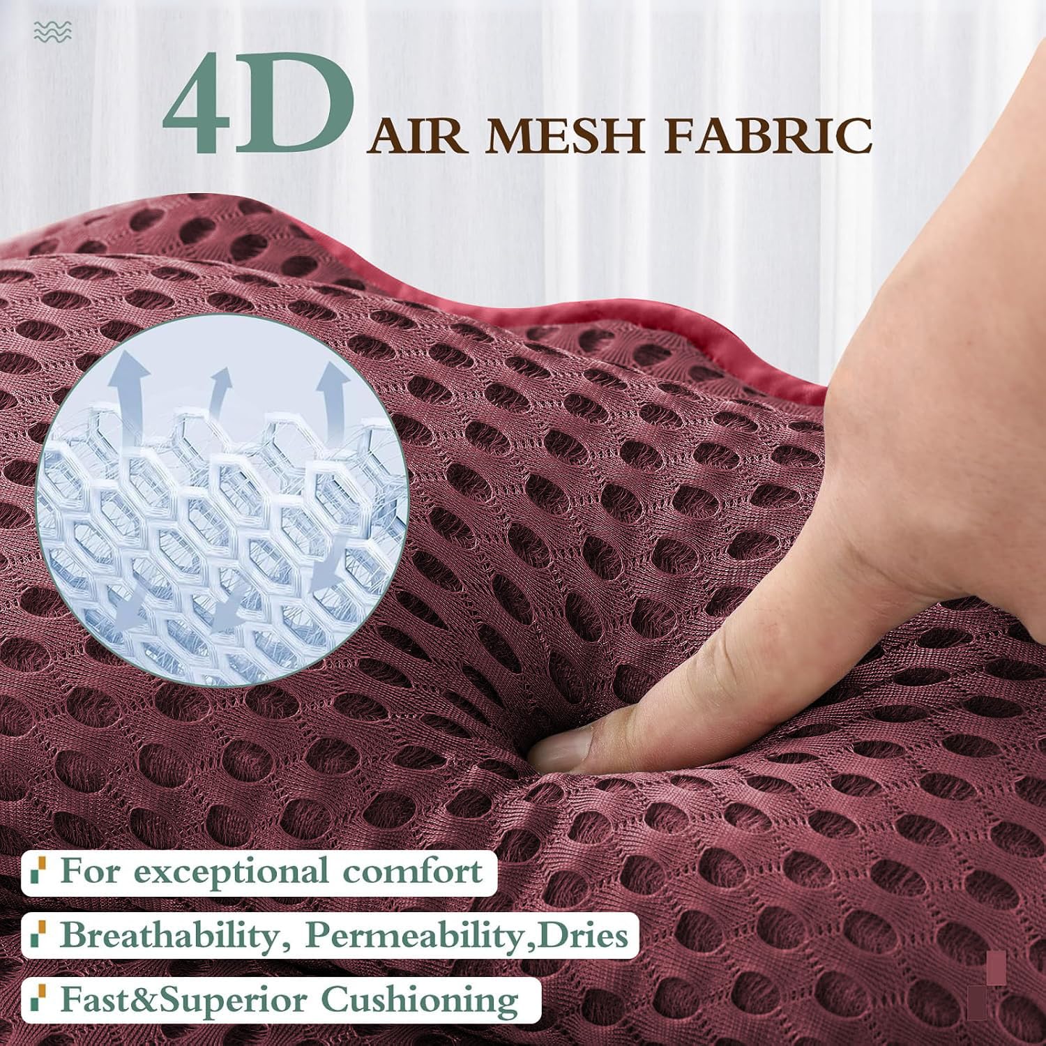 RUVINCE bath pillow back and shoulder padding offers full upper-body comfort.