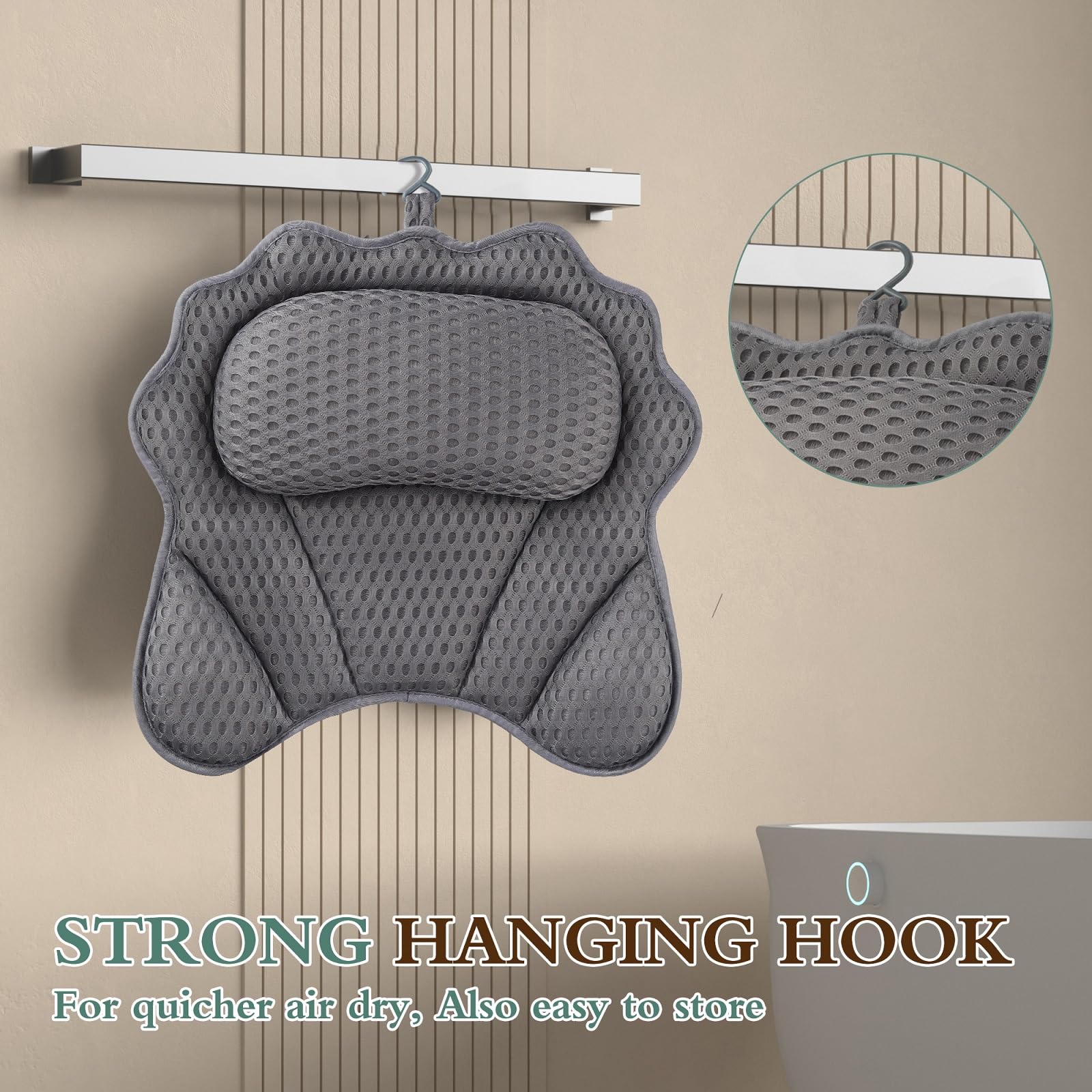 RUVINCE ultra-soft padding creates cozy hug-like comfort while soaking.
