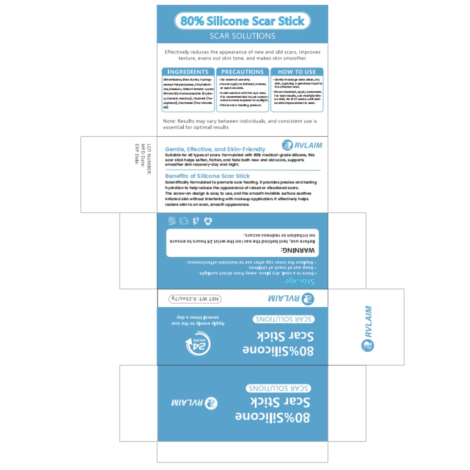 Rvlaim silicone scar stick cruelty-free product with responsive customer service