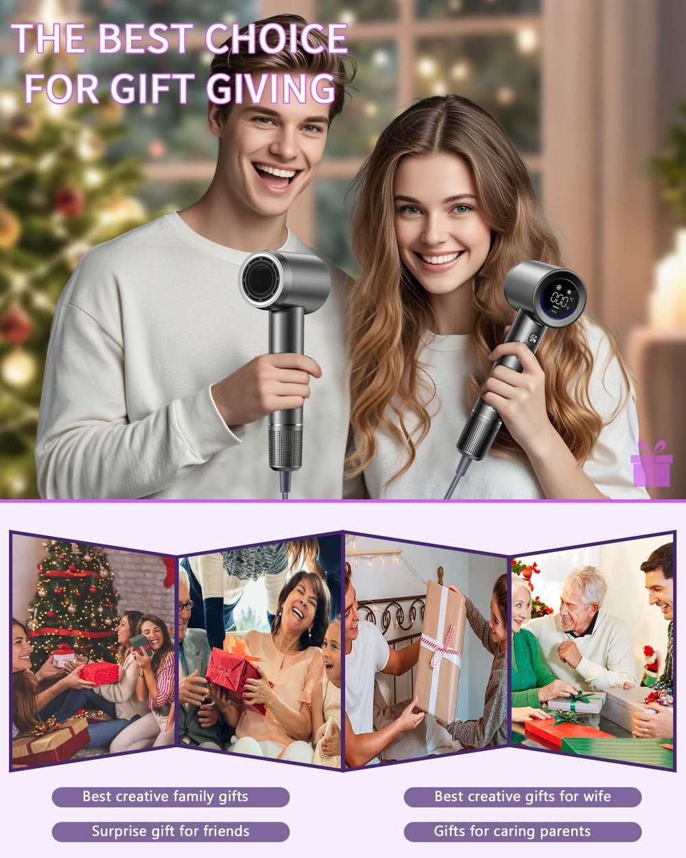 RXKJ hair dryer travel-compact design fits in bags.