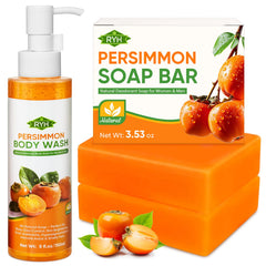 RYH Persimmon soap bar packaging emphasizes natural ingredients for odor control
