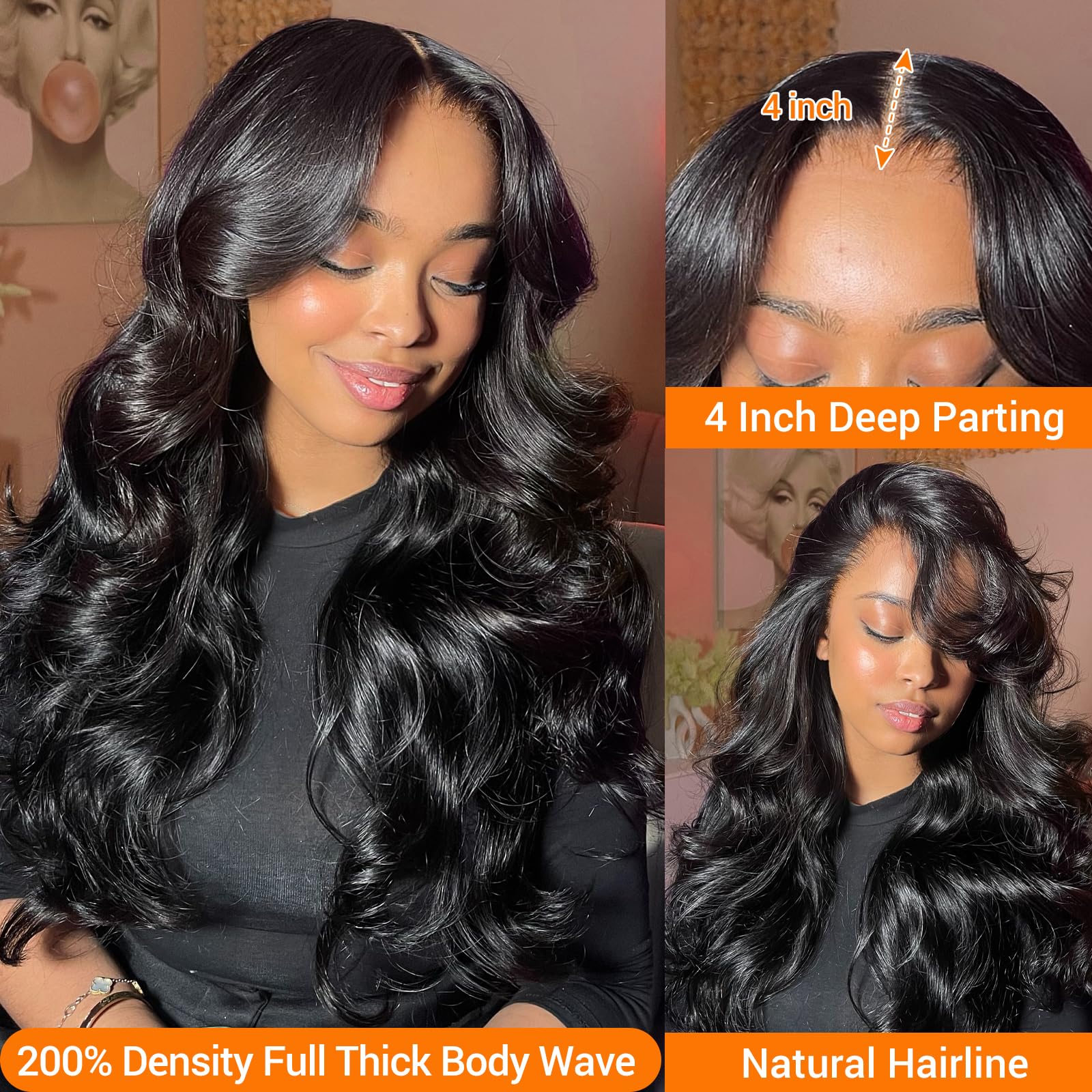 Rylice 13x4 HD lace front offers seamless front illusion for weddings and events