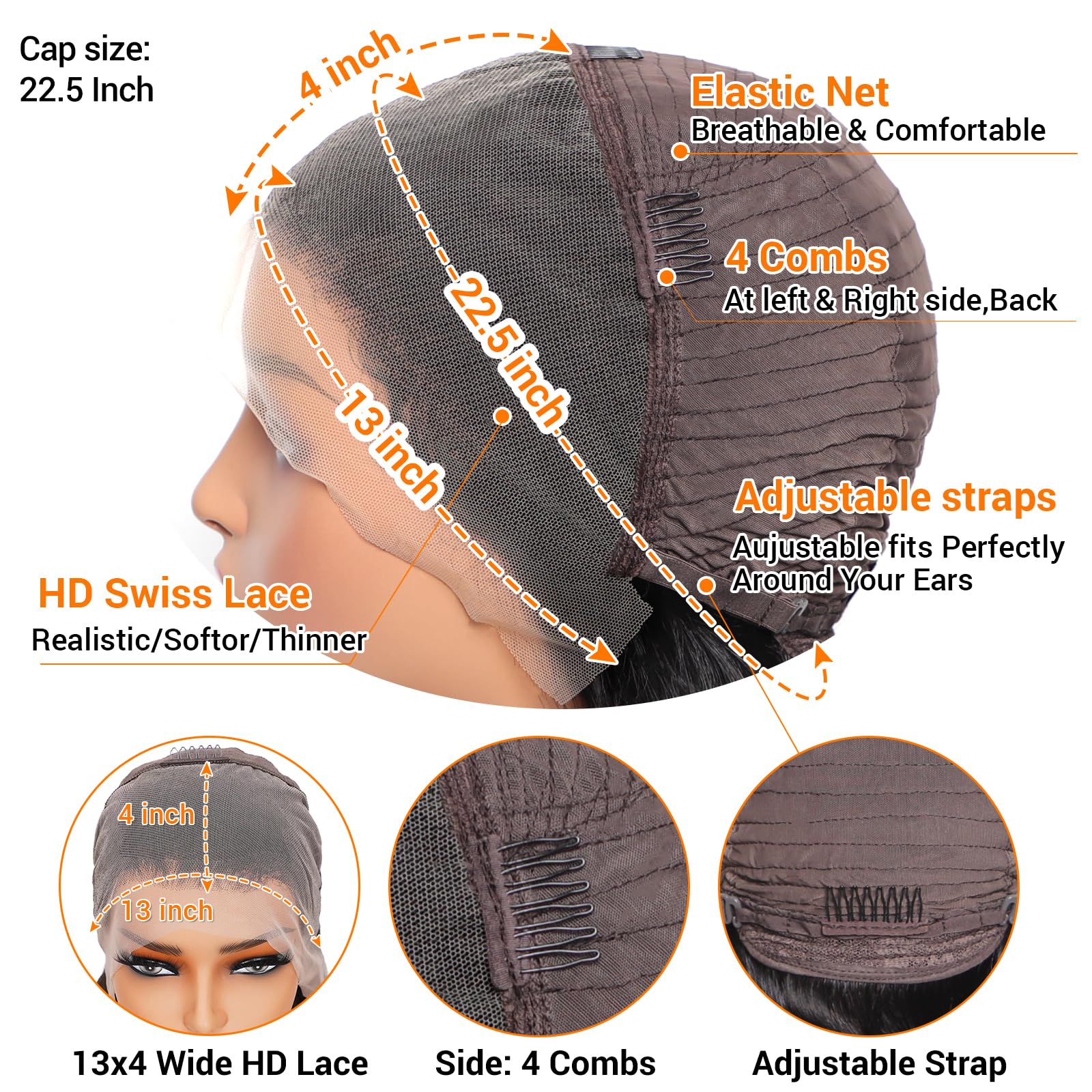 Rylice pre-plucked lace front demonstrates natural hairline for beginner-friendly styling