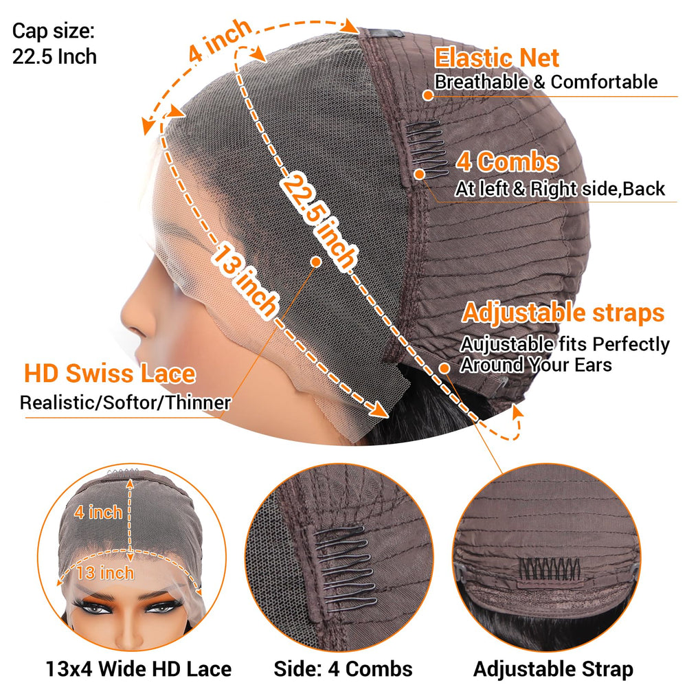 Rylice pre-plucked lace front demonstrates natural hairline for beginner-friendly styling