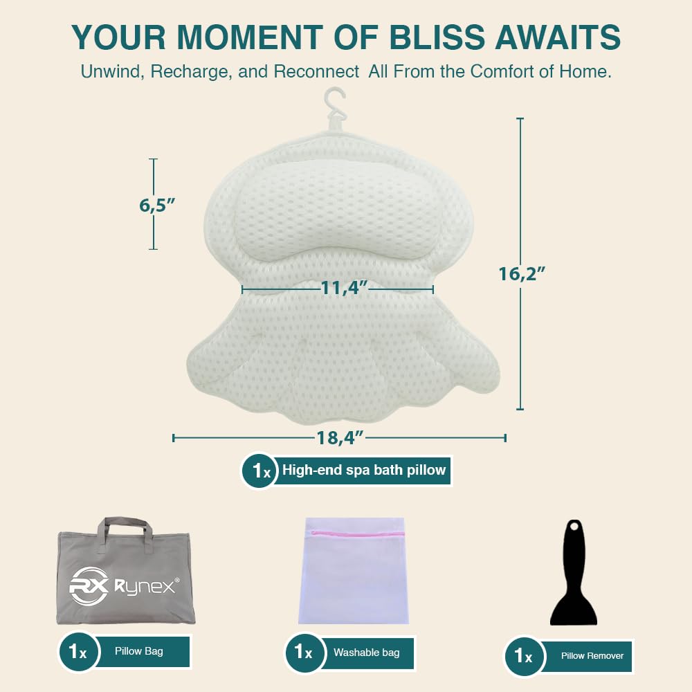 RYNEX bath pillow makes a thoughtful gift for spa-like self-care.