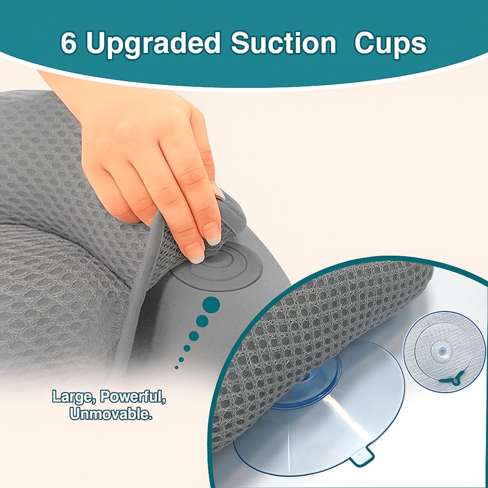RYNEX bath pillow quick-drying fabric aids fast, ready reuse.
