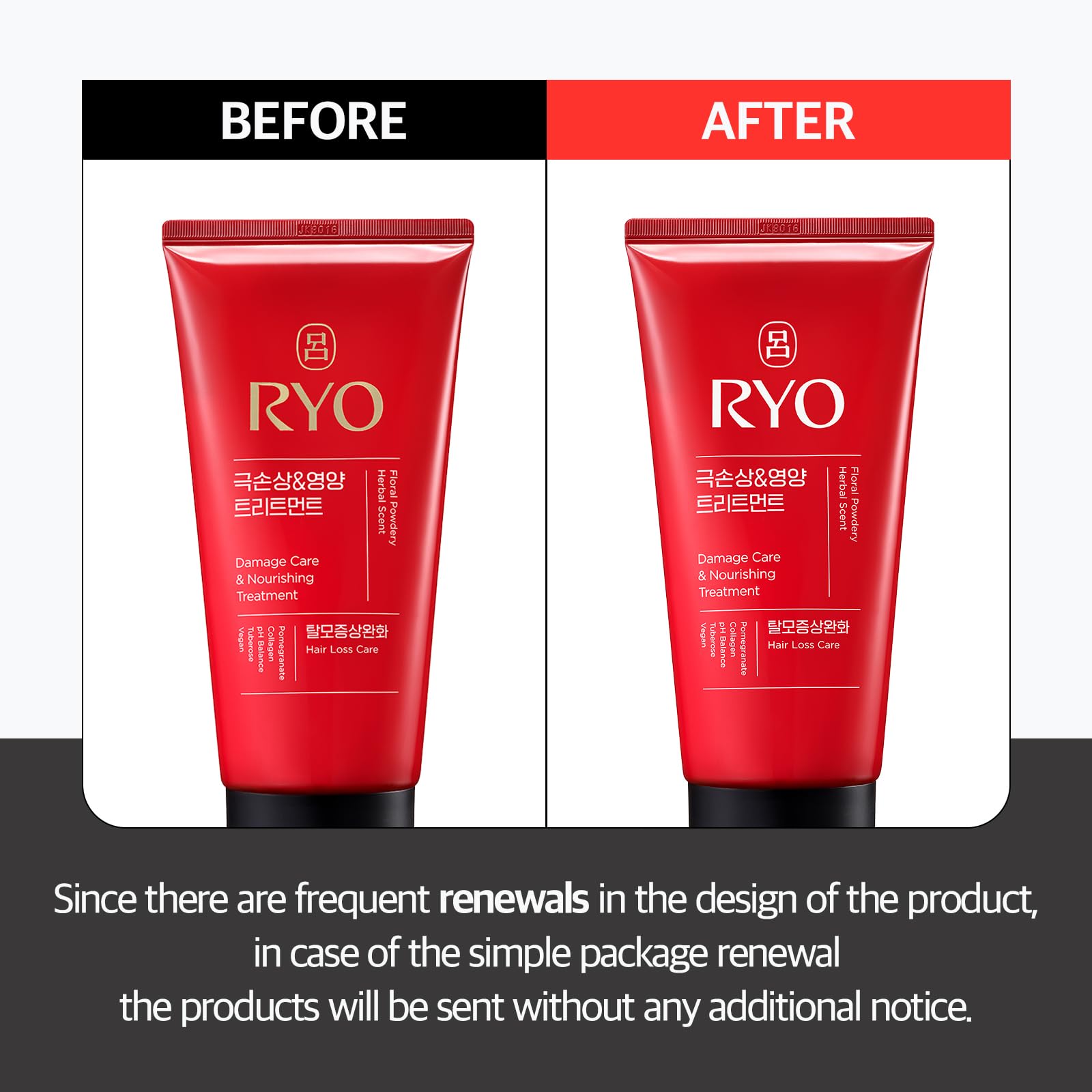 Product application image showing rich conditioning on hair after wash.
