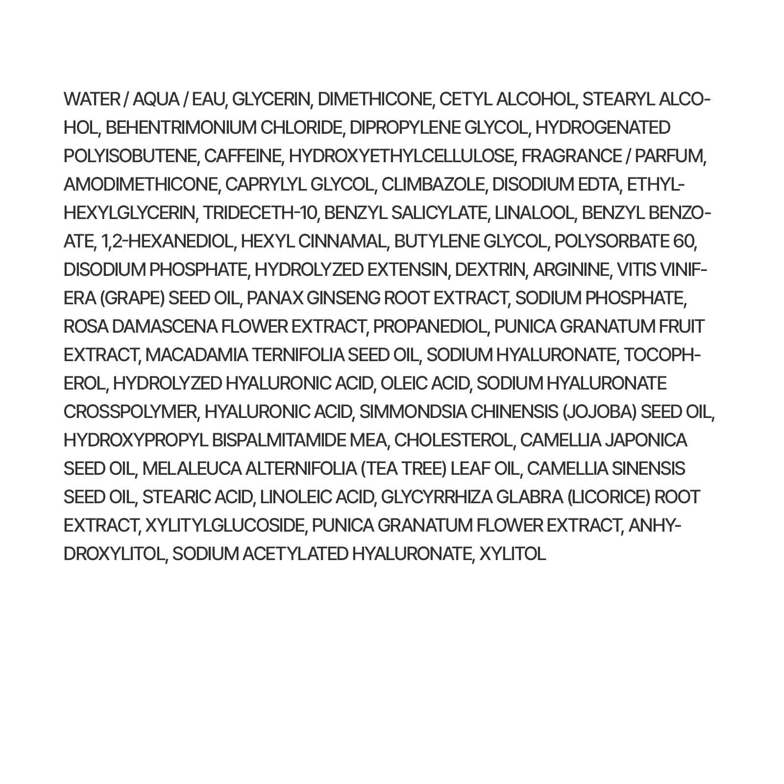 Phytoscience technology label signaling advanced hair care science
