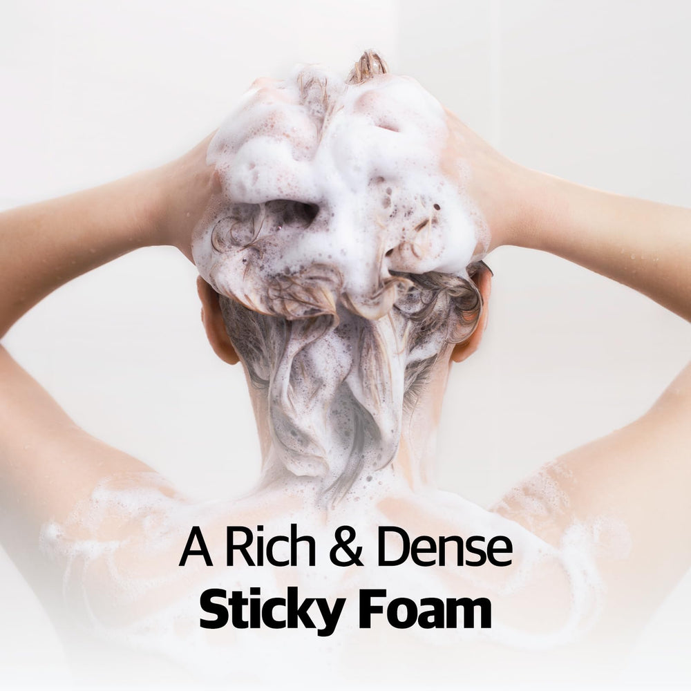 Triple collagen formula detail suggesting strengthened roots and moisture retention.