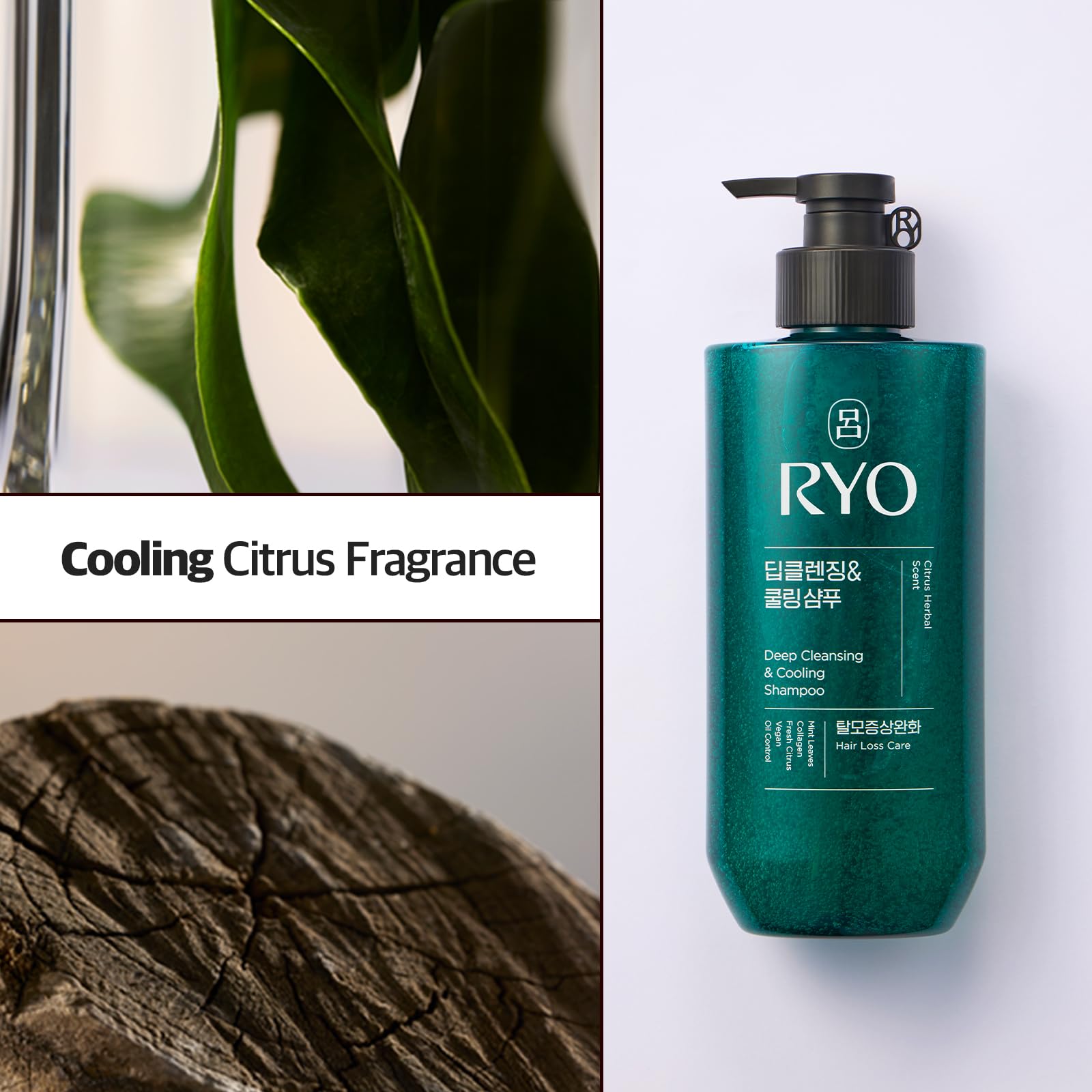 Phytoscience technology and rice-derived triple collagen highlighted in RYO formula.