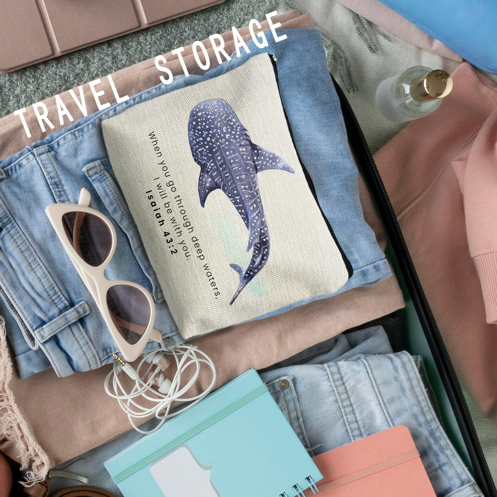 RYYCDOI Compact travel bag fits essentials like brushes, clippers, tweezers for organized beauty routines.