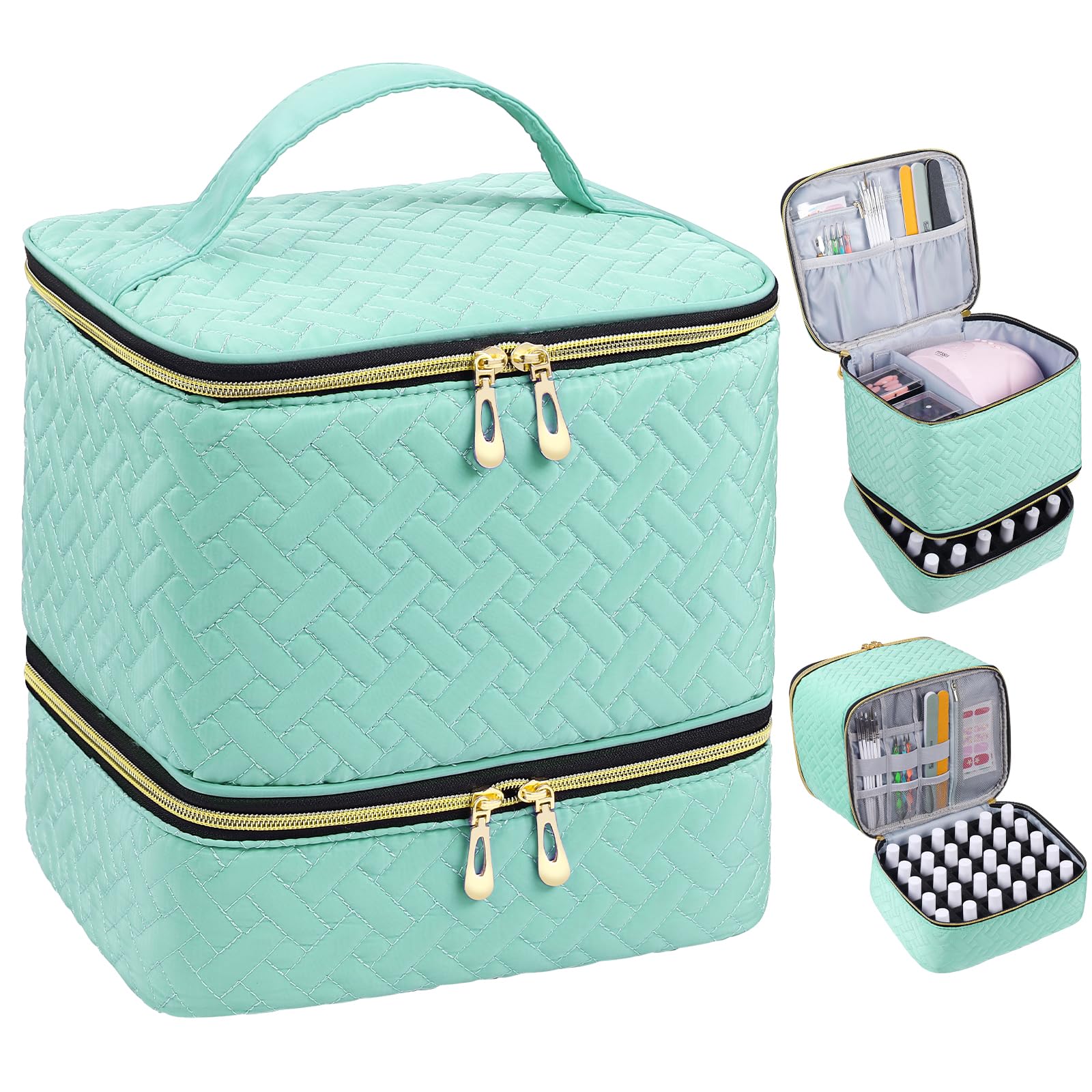 RZMAYIS nail polish organizer front view holds essentials neatly