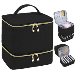 RZMAYIS Nail Polish Organizer front view demonstrates upright storage for travel.
