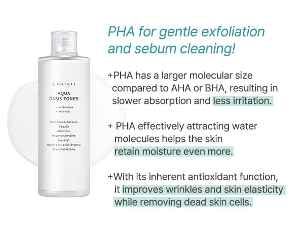 S.NATURE Aqua Oasis Toner cotton pad use shows gentle cleansing without stripping skin.