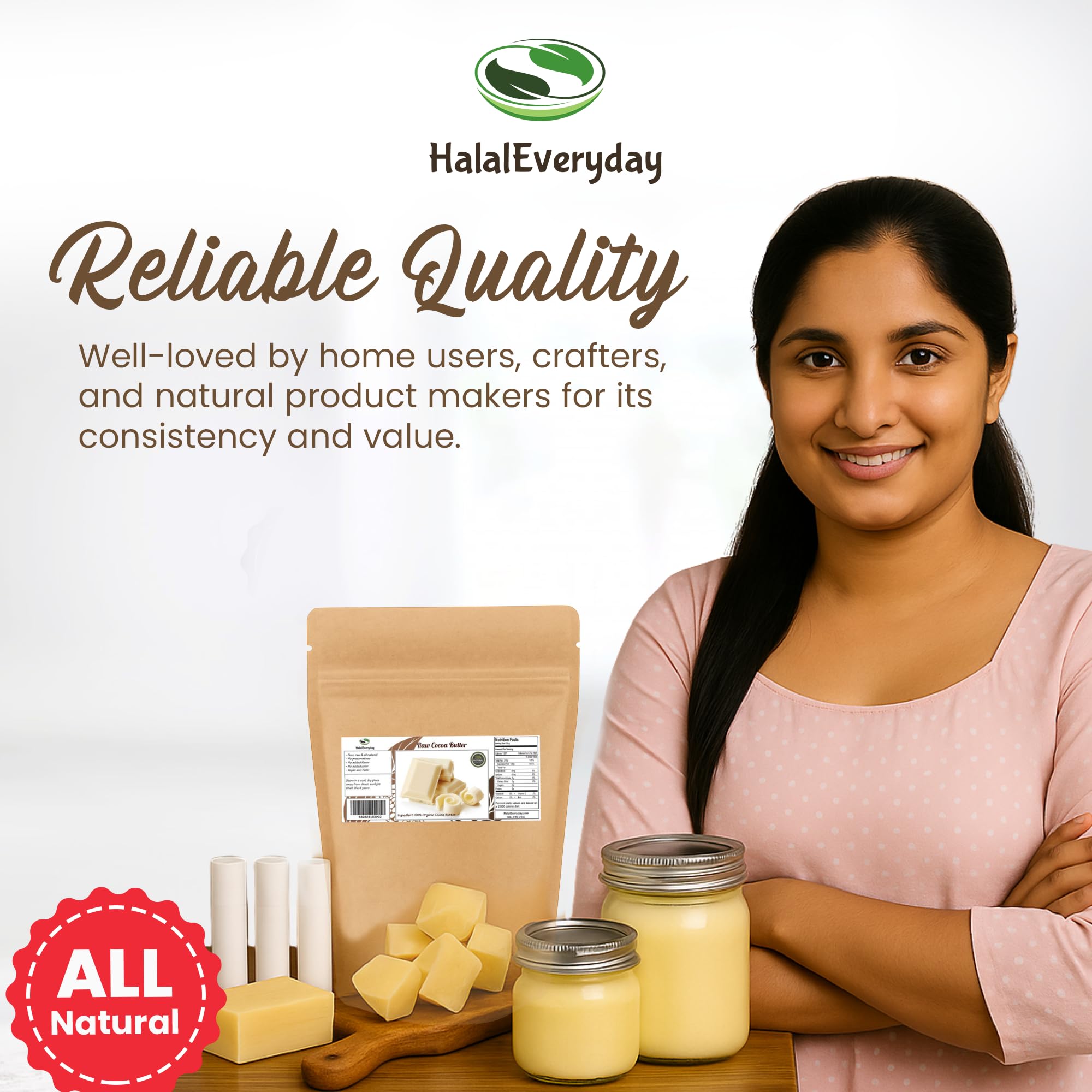 SaaQin Cocoa Butter applied to skin offers a luxurious, nourishing experience.