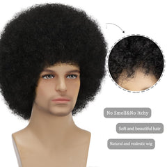 Sabosi Afro Wig for men—Halloween or cosplay-ready look.