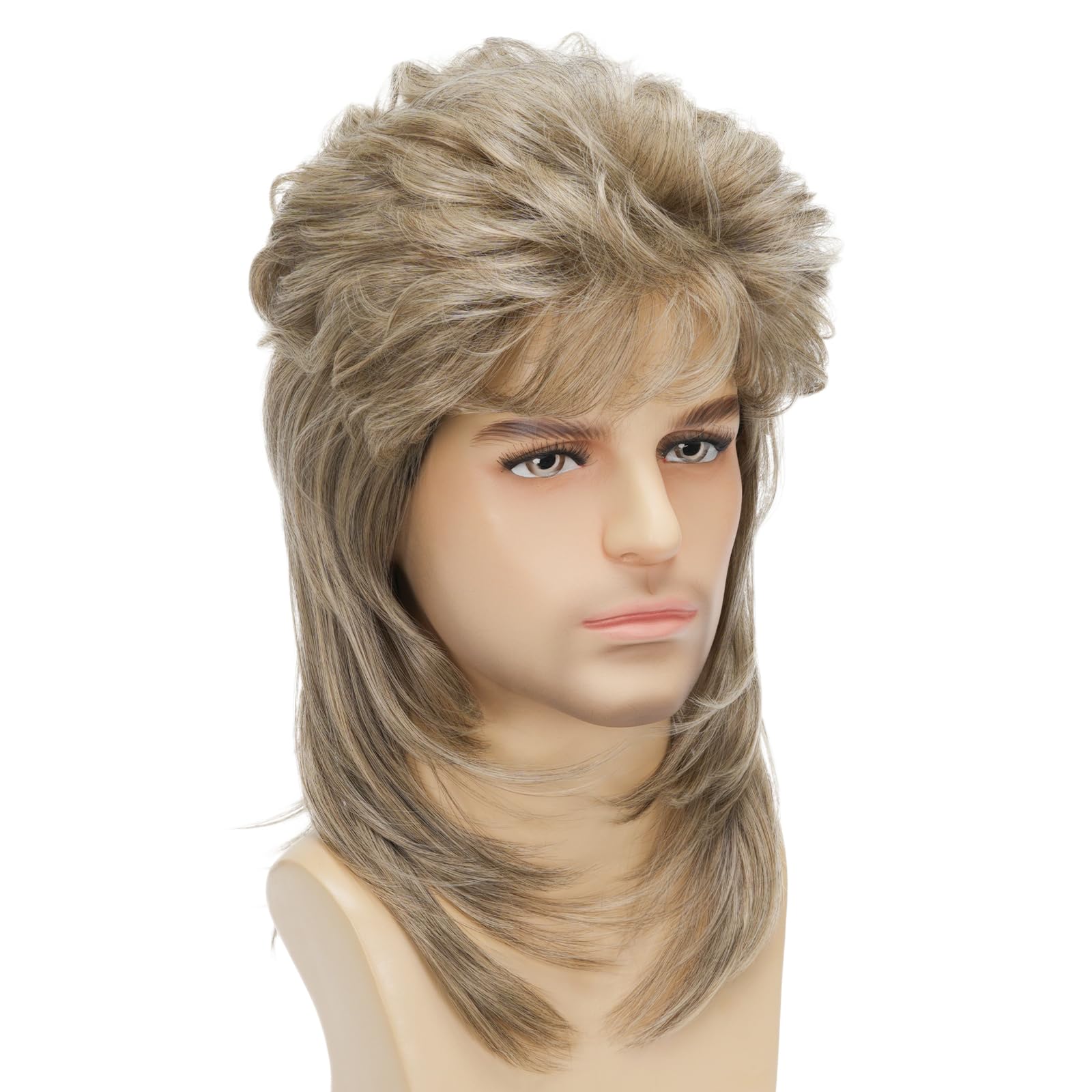 Sabosi mullet wig cap adjustable ensures secure, breathable fit during extended wear