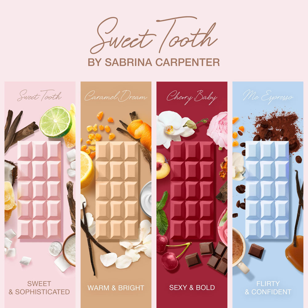 Sabrina Carpenter Sweet Tooth packaging box, gift-ready presentation