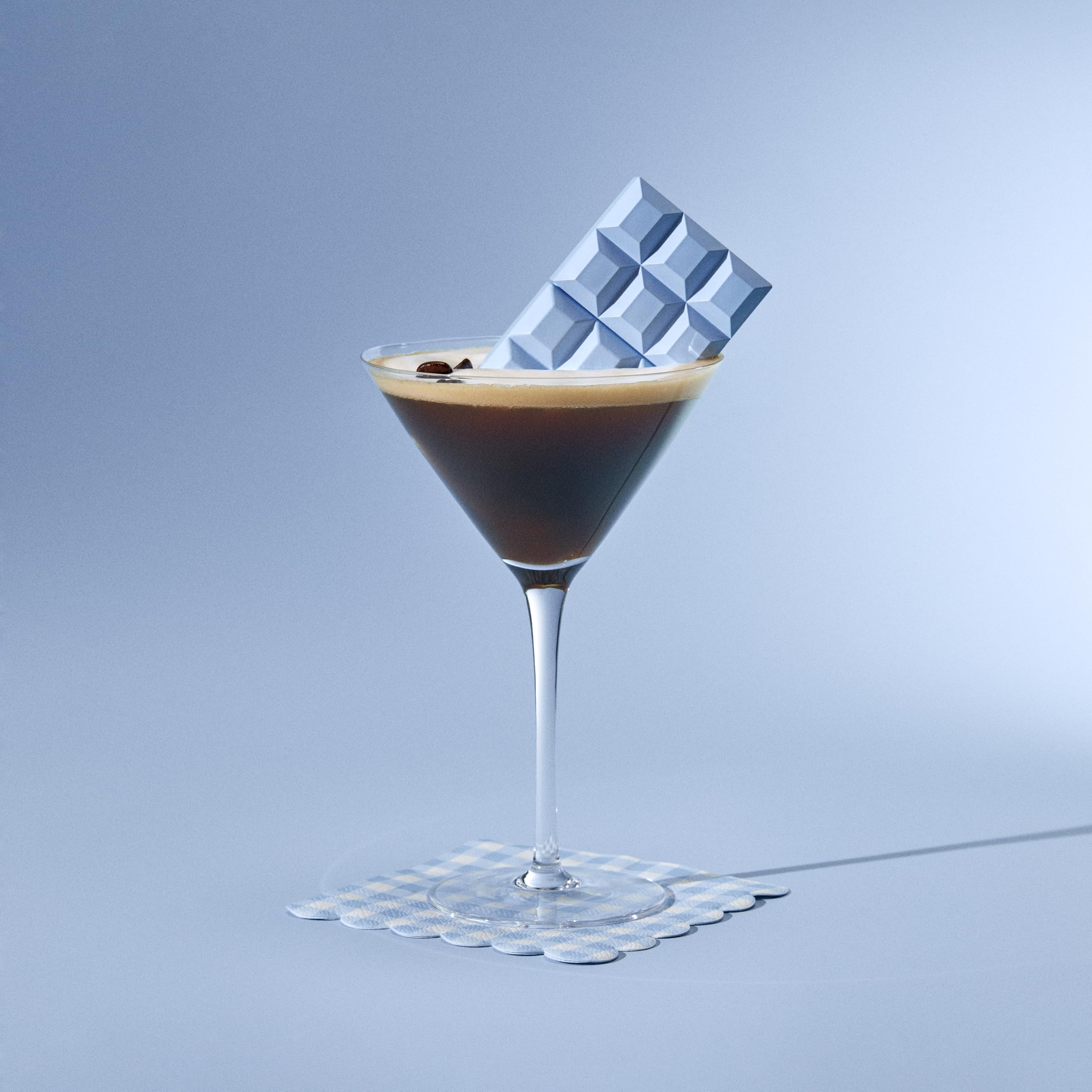 Sabrina Me Espresso vanity shot with reflection, perfect for shelf display.