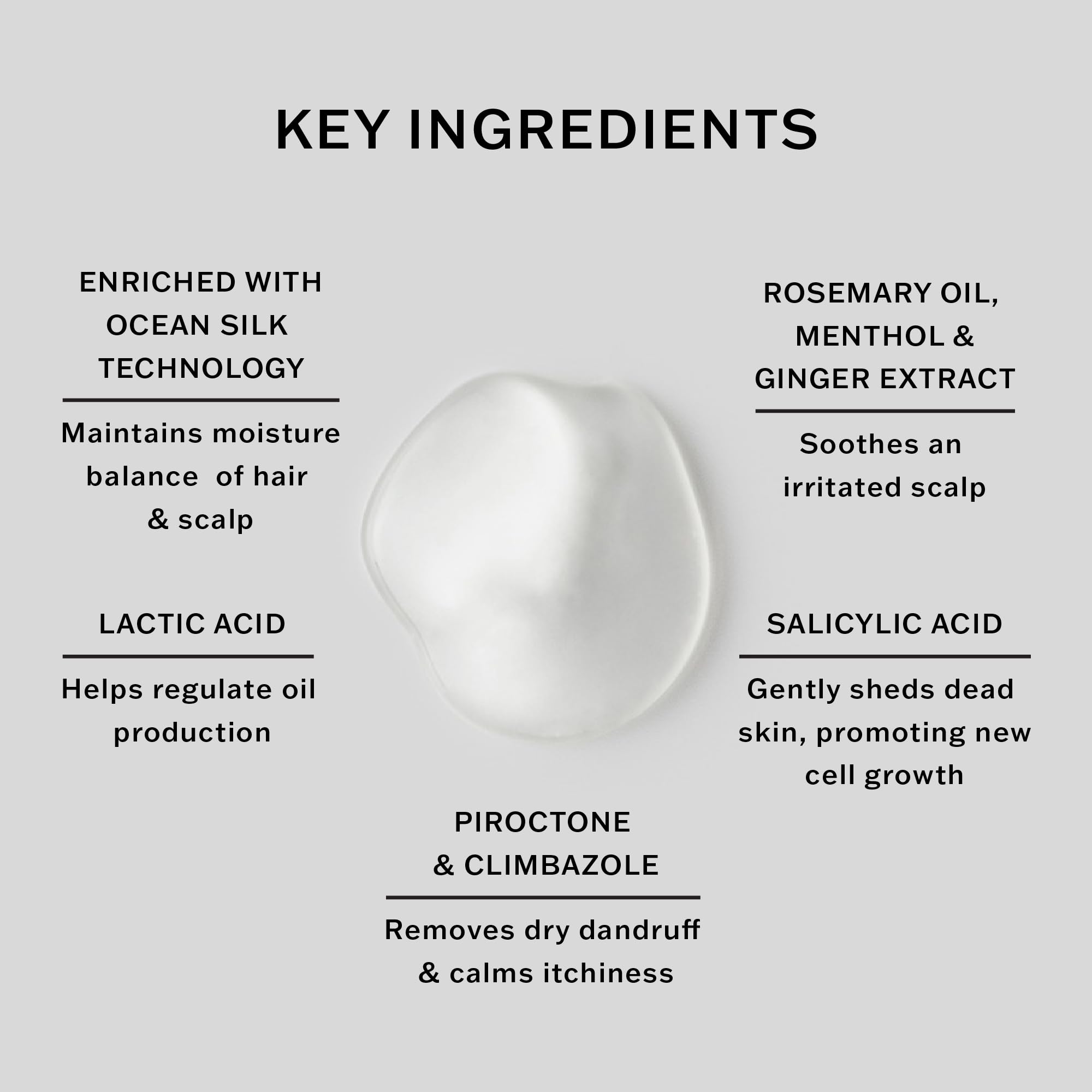 SACHAJUAN ingredients label features piroctone olamine and climbazole for scalp care