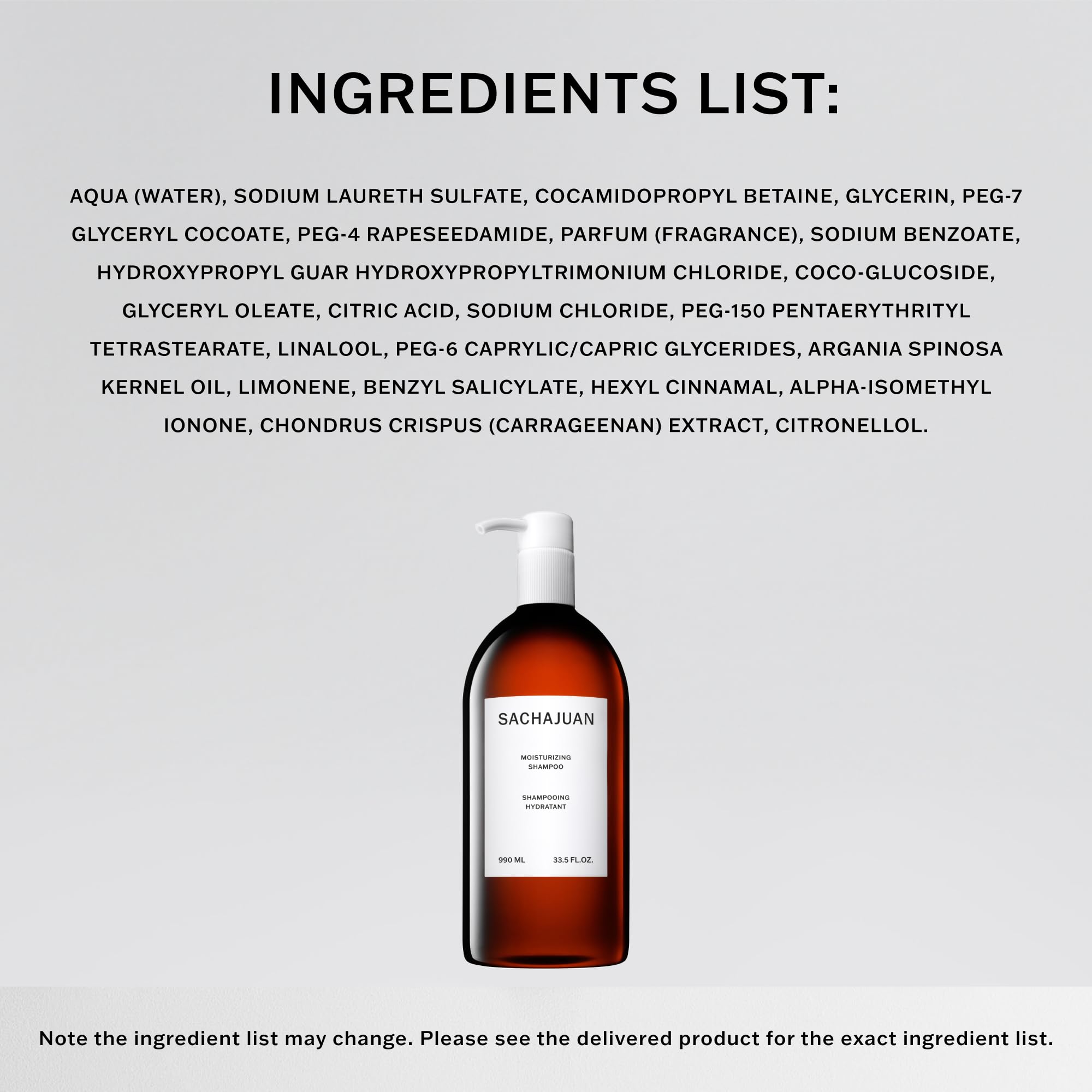 SACHAJUAN Moisturizing Shampoo after-use glow suggests healthy, manageable hair daily