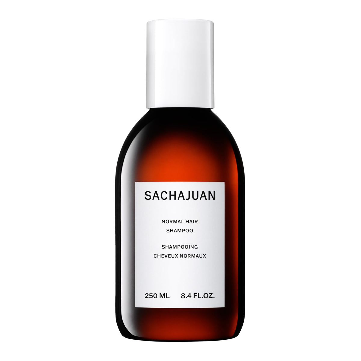 SACHAJUAN Normal Shampoo bottle closeup showing everyday gentle cleansing.