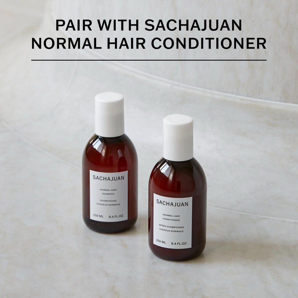 SACHAJUAN Normal Shampoo conditioner pairing shows cohesive care routine.