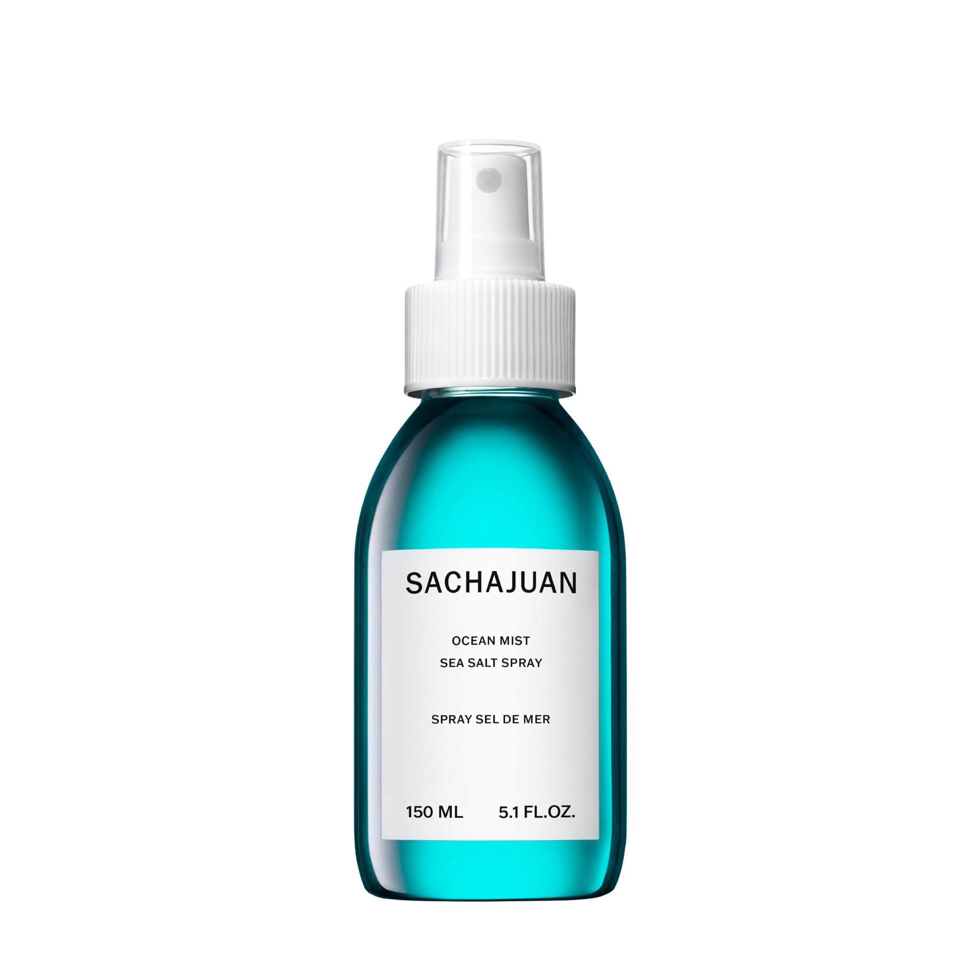 SACHAJUAN Ocean Mist bottle-application showcases texturized waves and lightweight hold.