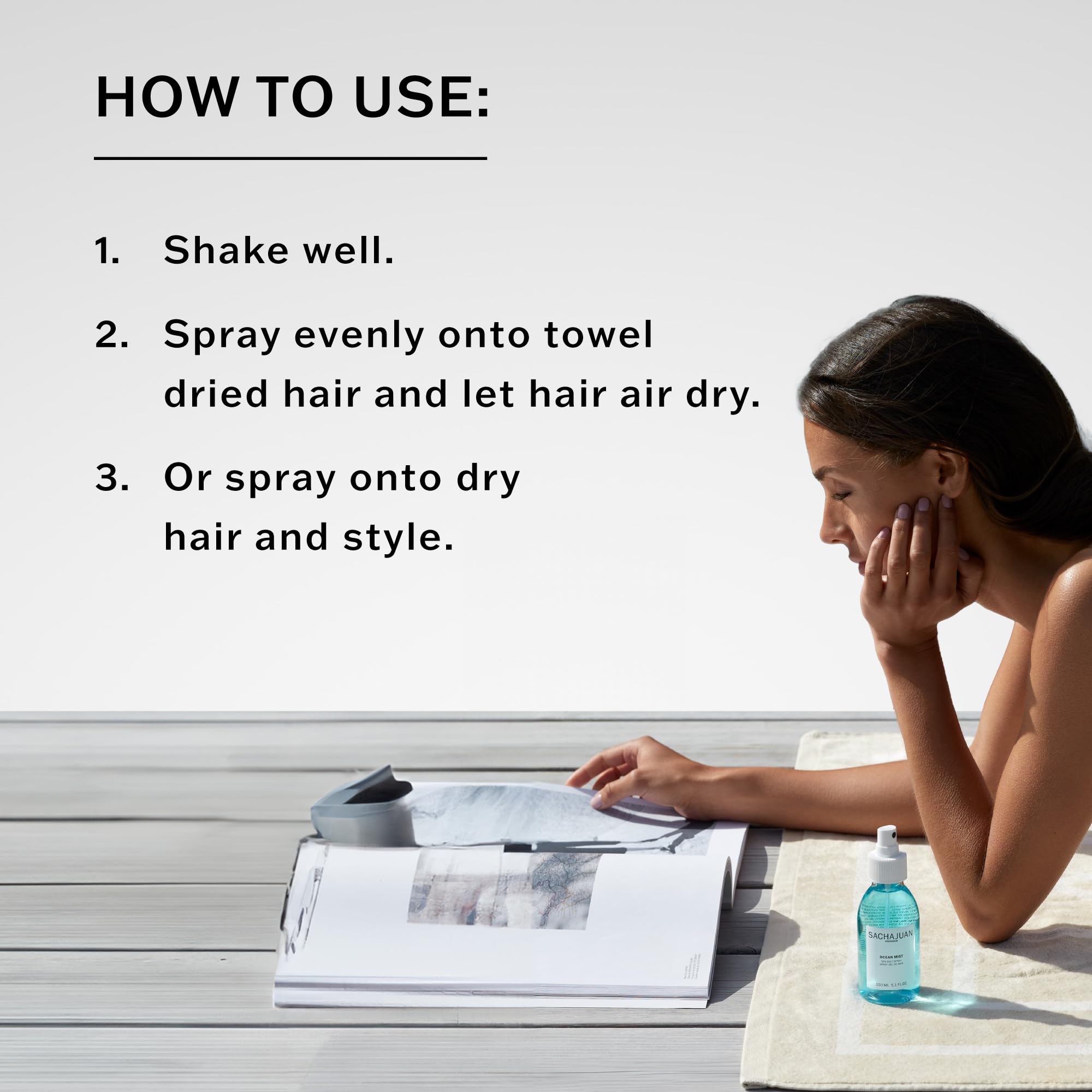 SACHAJUAN Ocean Mist-hair-waves shows natural wave formation with matte finish.