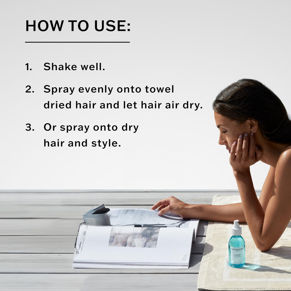 SACHAJUAN Ocean Mist-hair-waves shows natural wave formation with matte finish.