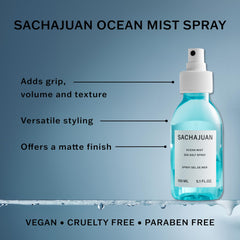 SACHAJUAN Ocean Mist-surf-texture captures wind-swept texture for casual beachy hair.