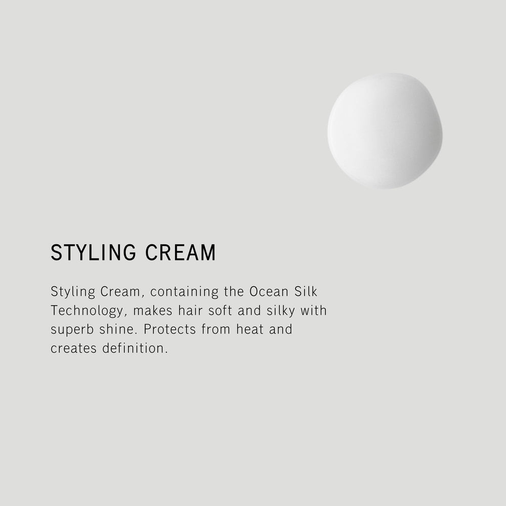 SACHAJUAN Styling Cream with a luminous, silky finish on hair.