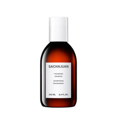 SACHAJUAN Thickening Shampoo bottle front view showing lightweight moisture boost for volume.