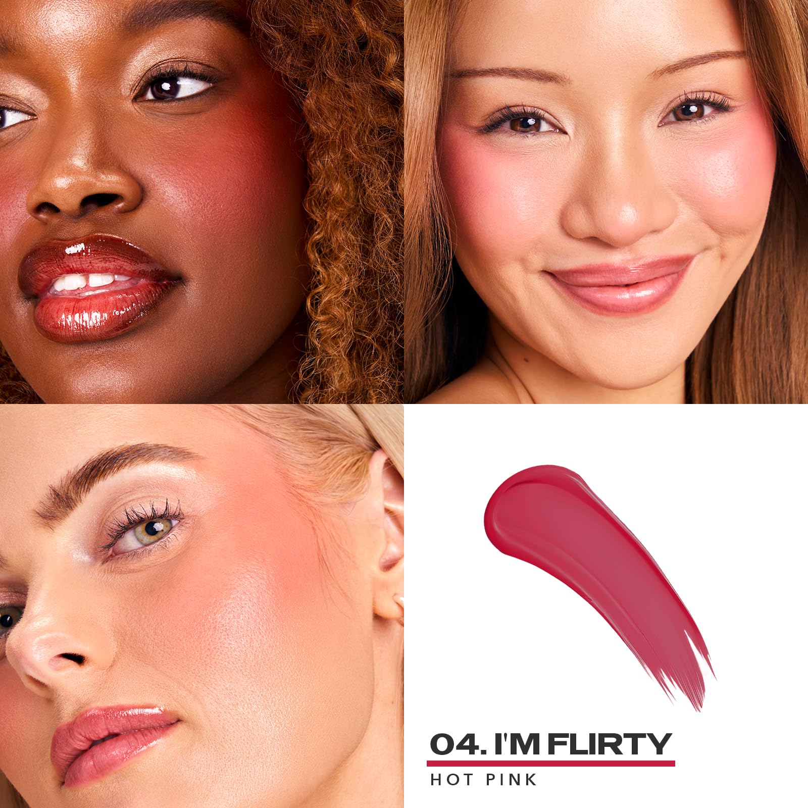 Sacheu Cheek STAY-N liquid blush sponge-tip application highlights easy blending and seamless finish.