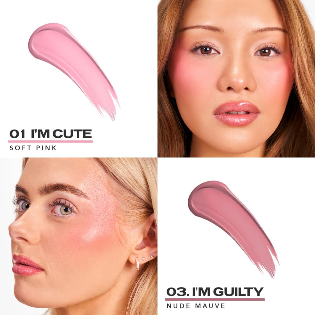 Sacheu Cheek STAY-N blush spread on cheek highlights buildable color