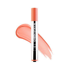 Sacheu Colorete Líquido Cheek Stay-N con aplicador esponja para un rubor suave y duradero.